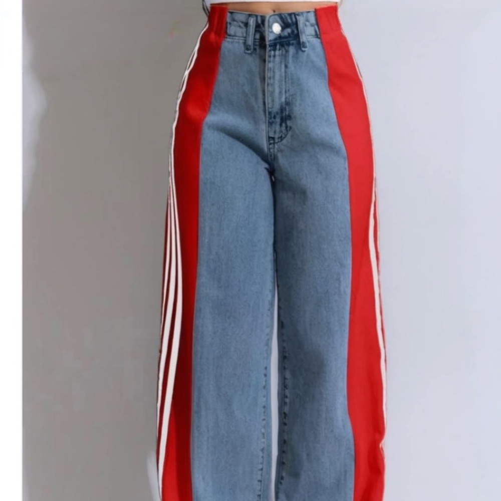 Wide leg  track pant Jean